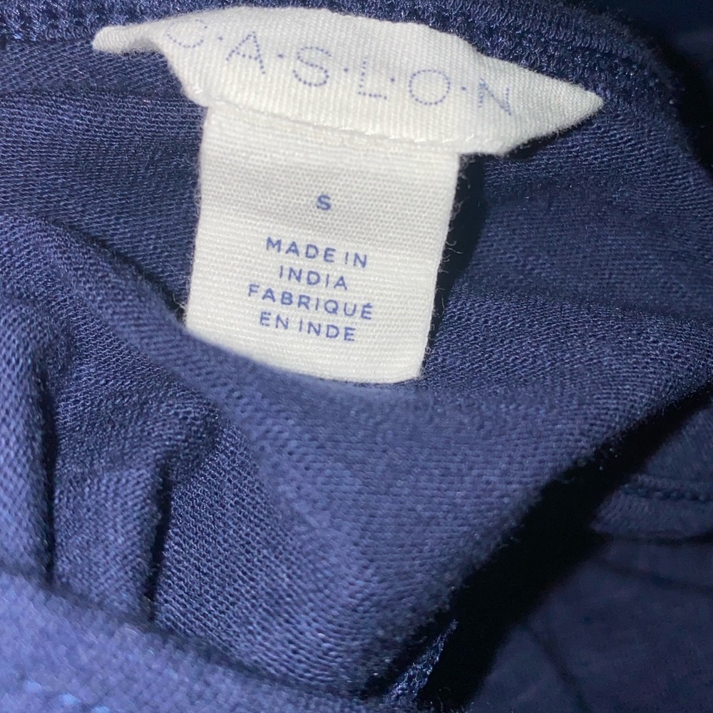 Caslon x Nordstrom Ruffle Trim Navy Top Small - Picture 6 of 6